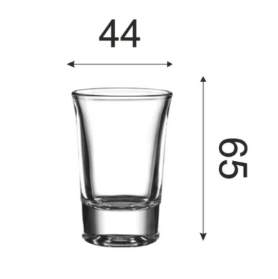 HEAVY BASE SHOT GLASS (35ML)