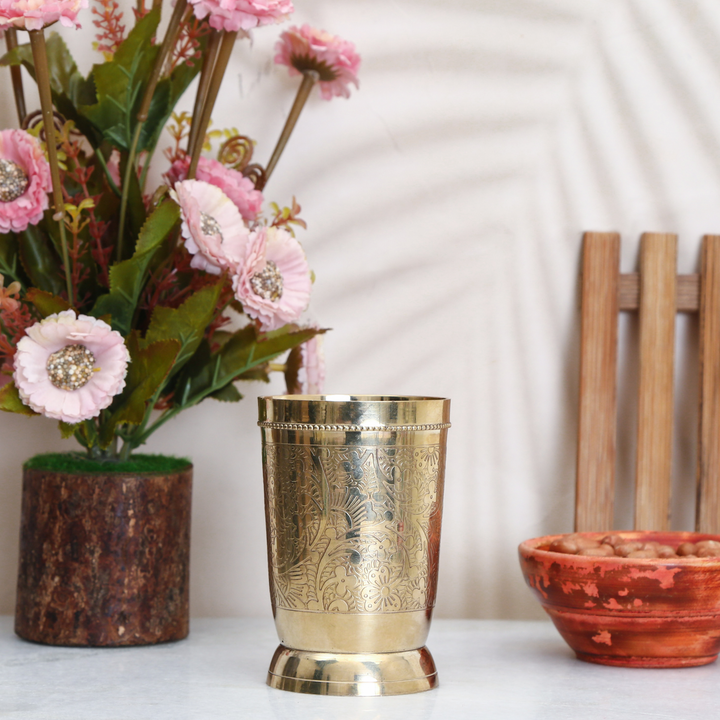 Antique Brass Glass