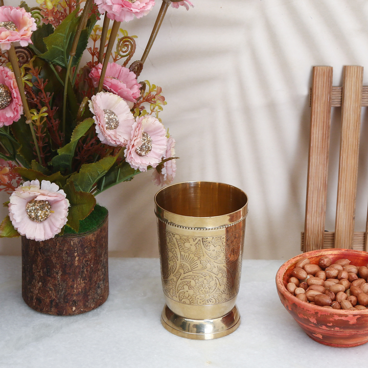 Antique Brass Glass