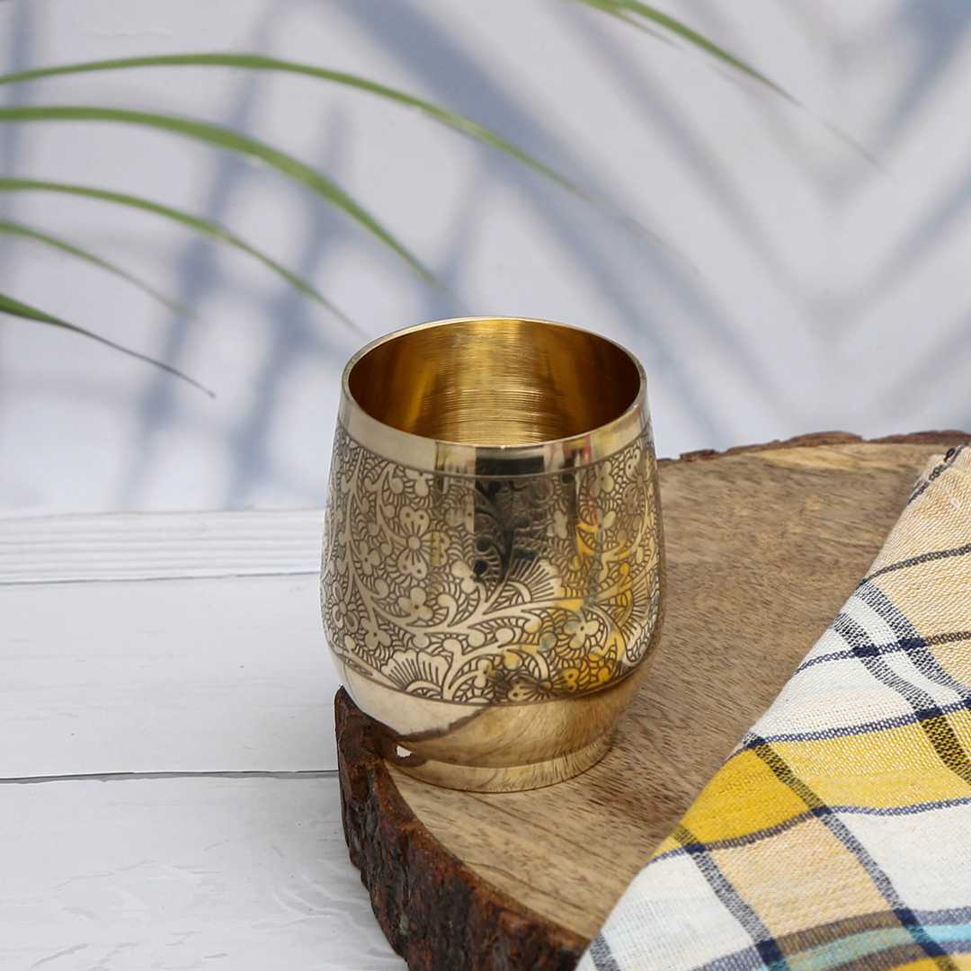 Antique Brass Glass
