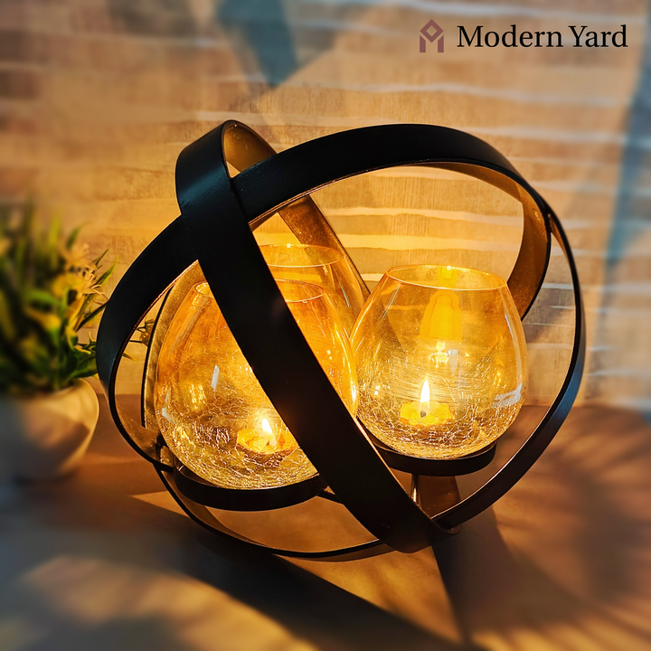 Dazzling Black Candle Stand