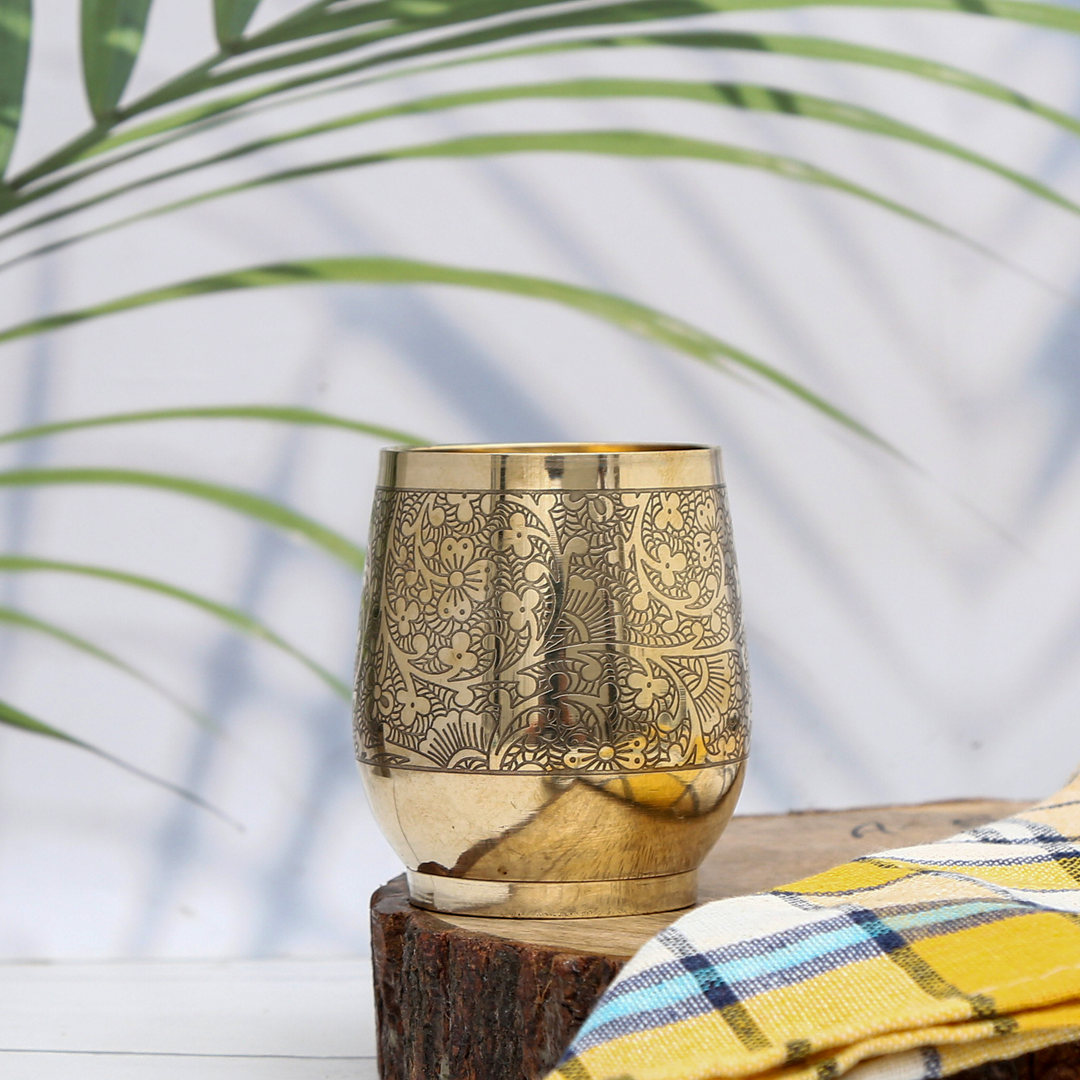 Antique Brass Glass