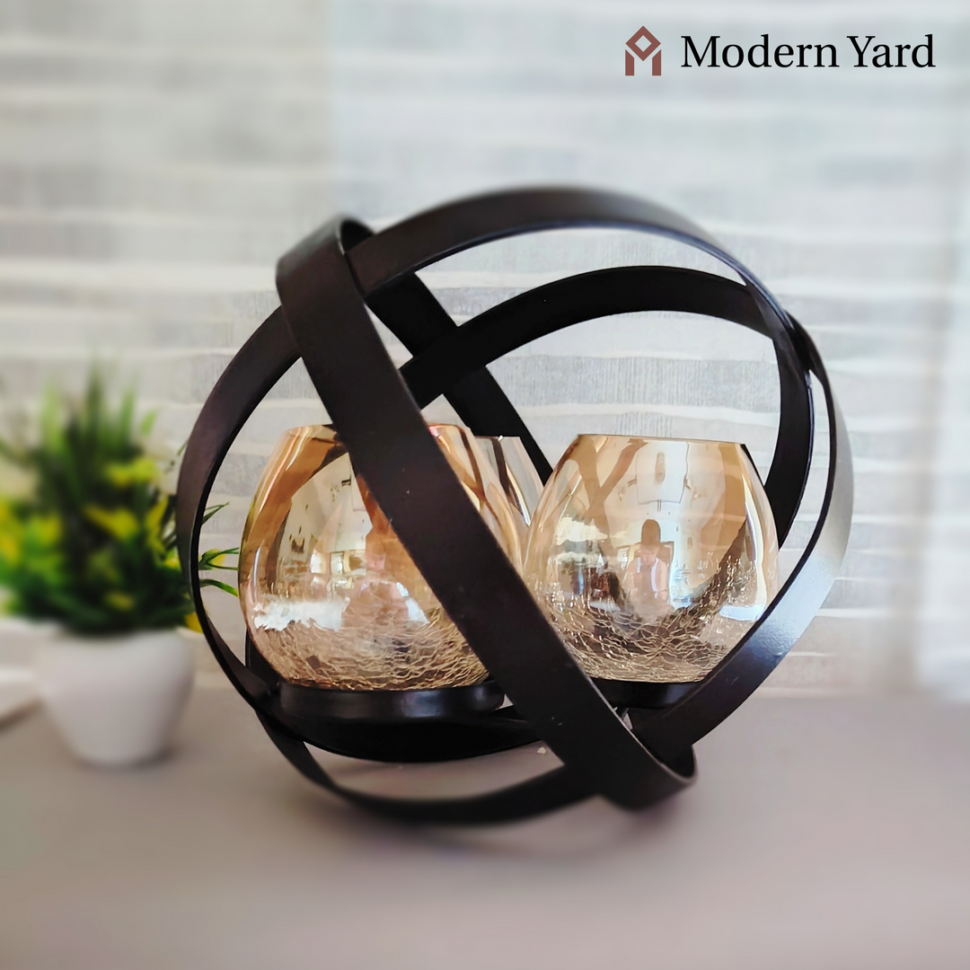 Dazzling Black Candle Stand