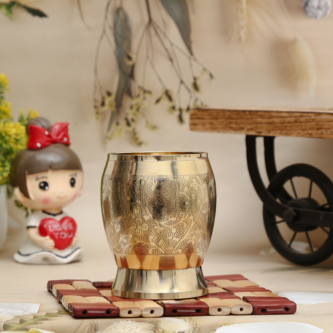 Antique Brass Glass