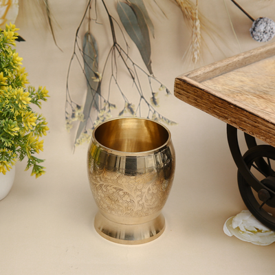Antique Brass Glass
